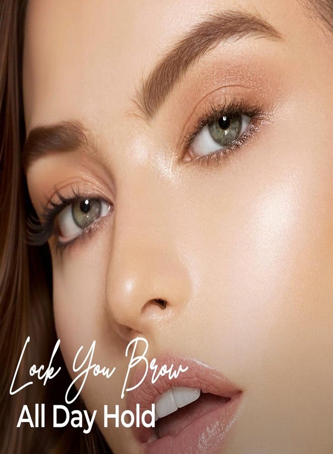 ساس ليدي جل الحواجب SACE LADY 24H Lock، جل حواجب مقاوم للماء بني اللون مع فرشاة مدمجة، مكياج عيون يدوم طويلاً بصبغة طبيعية للنساء (03 بني أسود) - Image 2